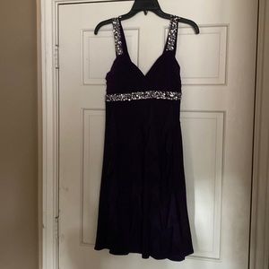 Purple midi dress never worn